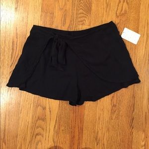 Free People Black Flowy Shorts- NEVER WORN
